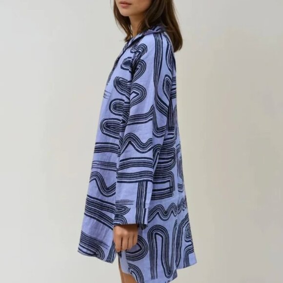 RARE Bel Kazan Piper Tunic NWOT in Orchid Zen, Medium - Picture 3 of 6